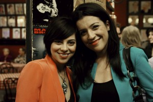 Krysta Rodriguez and Megan Minutillo at the STAGED book launch Photo: Patrick Eves