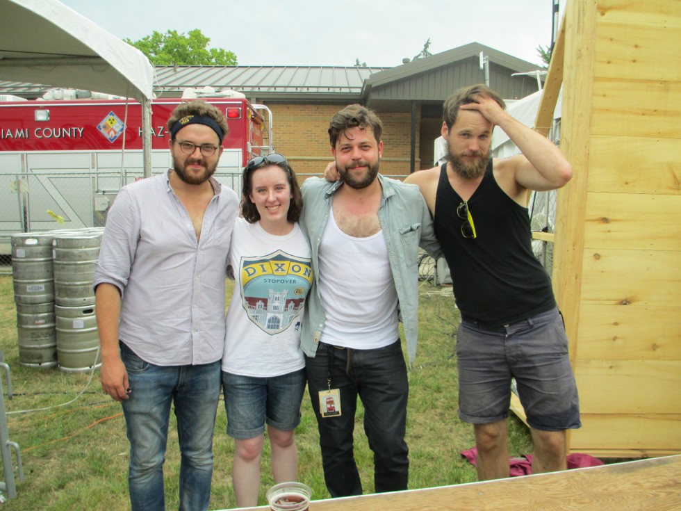 Erin Daly with the Lads from Bear's Den