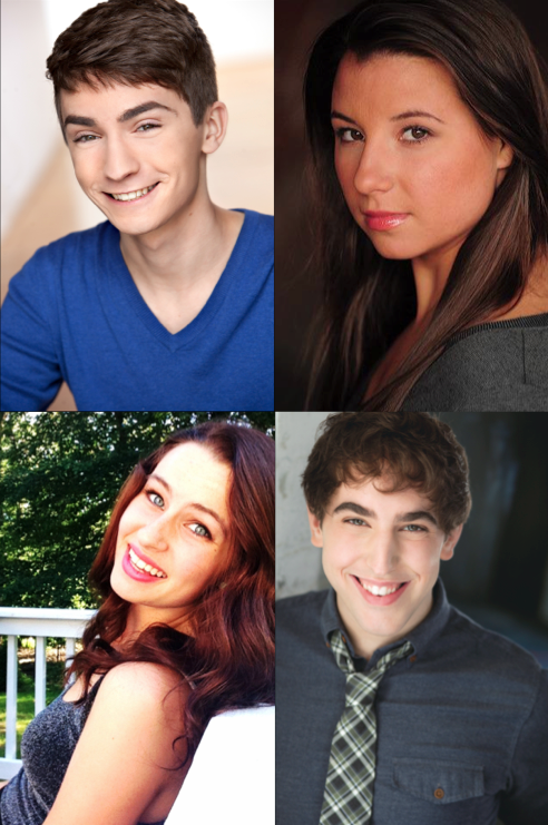 The Cast of Lucky Disaster - Jesse James Keitel, Taylor Sorice, Stephanie Turci, and Nic Casaula 